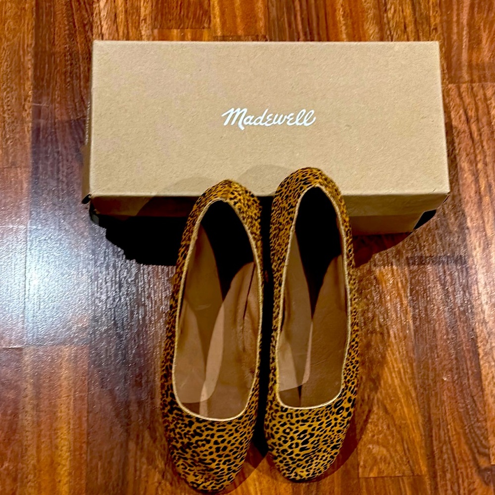Madewell Leopard Print Women's Flats in Calf  Hair
